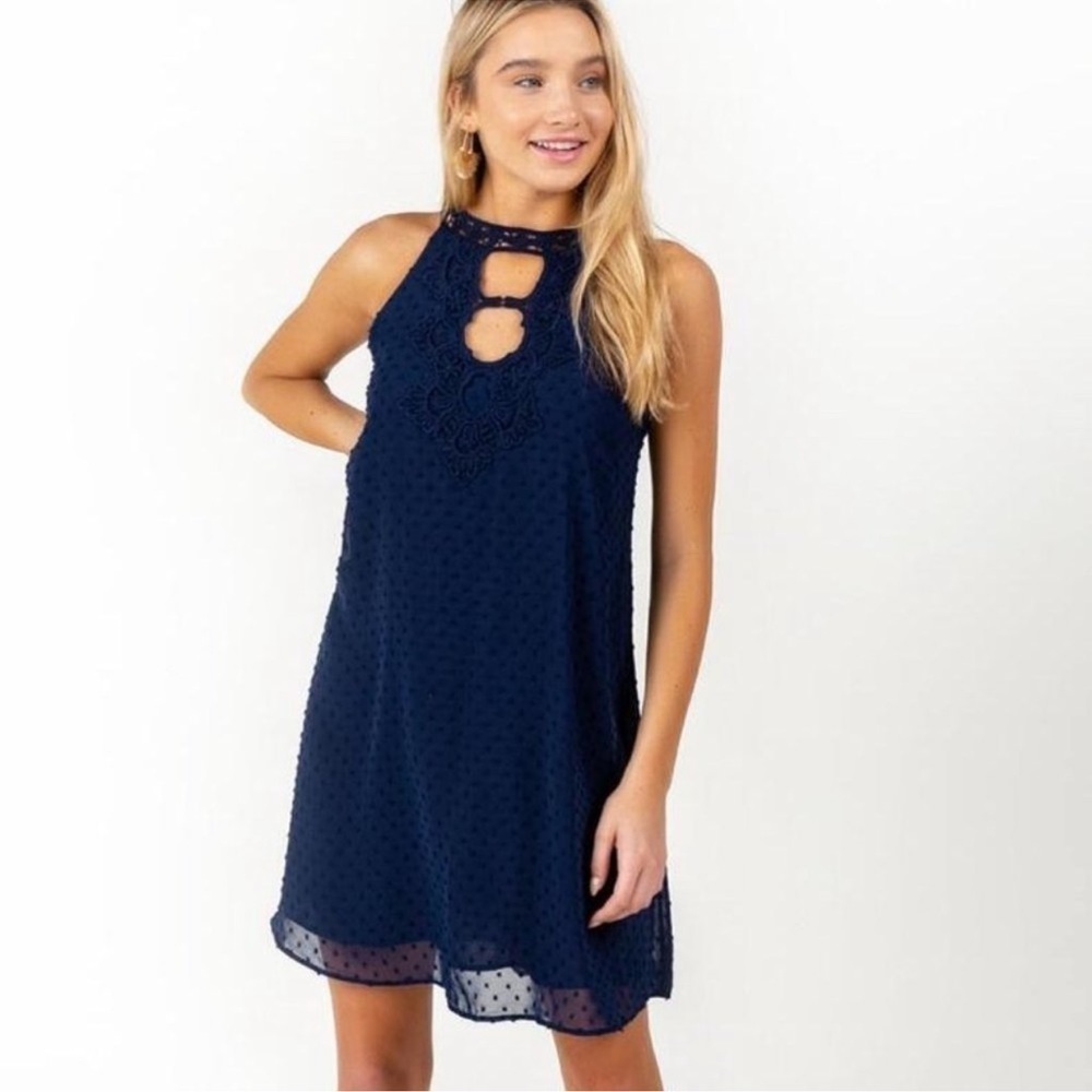 FRANCESCA'S | NWT Mina Crochet Shift Dress